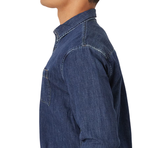 เสื้อเชิ้ตยีนส์ผู้ชายขายส่ง ผ้าเดนิมใส่สบาย ผ้าฝ้ายปรับแต่งได้ - Product Image 3