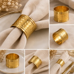 Anillo de Servilleta de Metal Moderno con Acabado Pulido, Porta Servilletas Decorativo para Comedores, Recepciones de Bodas y Eventos de Lujo - Product Image 5
