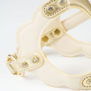 สายรัดสุนัขแบบมีหัวเข็มขัด สำหรับพาสุนัขเดินเล่นตอนกลางคืน อุปกรณ์สำหรับสัตว์เลี้ยง สายรัดที่สวมใส่สบาย อุปกรณ์สำหรับสัตว์เลี้ยง ฮาร์ดแวร์สีทอง อุปกรณ์พาสุนัขเดินเล่น - Product Image 6