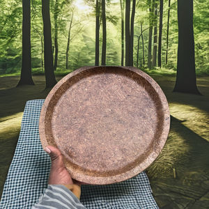 Son biodégradable 10 "écologique lave-vaisselle léger résistant à l'eau plaque de camping avec poignée-SPS SPSBP001 - Product Image 2
