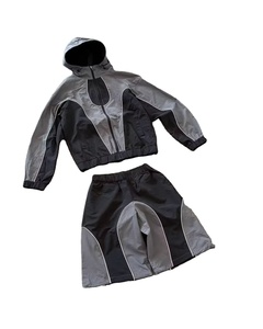 Ensemble de jogging pour homme en tissu nylon personnalisé de haute qualité, tenue de sport pour la course à pied, ensemble d'entraînement de gym, poches zippées, pantalon de survêtement - Product Image 3