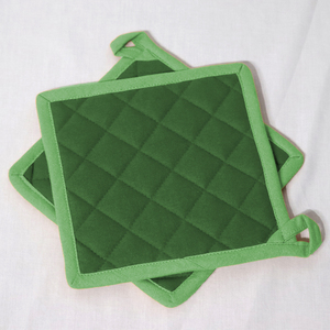 Eco-friendly solid Color <b>Pot</b> <b>holders</b> 100% Cotton Woven Fabric <b>Pot</b> <b>Holders</b> Kitchen Accessories at Least Price Indian Exporter. - Product Image 2