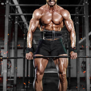 Ceinture de musculation en cuir de vachette fabriquée sur mesure avec boucle à levier - Product Image 6