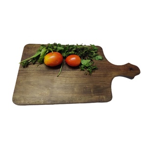 Planche à découper rectangulaire multifonctionnelle en bois de manguier brun foncé, faite à la main, de haute qualité, très vendue pour les fêtes - Product Image 5
