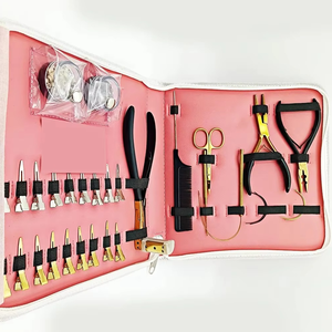 Multi-Functional Hair <b>Extension</b> Tools Surgical Grade Stainless Steel <b>Micro</b> Beads Remover Plier C Type Needles Hair Clips Loop - Product Image 1