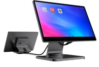 Swan 1 15,6+10,1 pouces POS Android 11/13 ARM Cortex-A55 Écran tactile capacitif NFC Bluetooth 5.2 Wi-Fi 6 Ethernet Restaurant