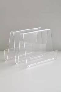 Organizador de acrílico premium, elegante organizador de periódicos, soporte para revistas de mesa de centro, organizador de mesa auxiliar, archivador de acrílico transpirable - Product Image 2