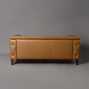 Sofá Chesterfield de Cuero de 2 Plazas, Diseño Moderno, Ecológico, para Uso Comercial en Exteriores, Tapizado Personalizado - Product Image 4