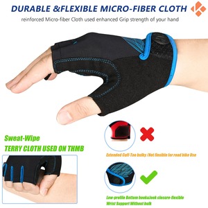 Guantes de Ciclismo Unisex de Medio Dedo, Ligeros, de Alta Calidad, con Protección UV y Diseño de Logotipo Personalizado a Prueba de Viento - Product Image 5