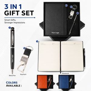 Set de Regalo de Cuaderno de Cuero Personalizado con Bolígrafo de Bambú, Caja de Regalo de Diario Empresarial Promocional para Obsequios de Oficina con Impresión - Product Image 4