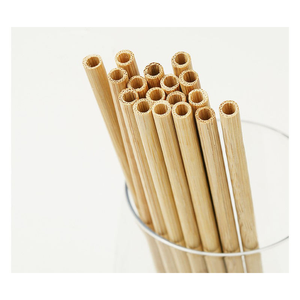 Disposable <b>Bamboo</b> Drinking <b>Straws</b> Biodegradable Eco Friendly Reusable Beverage Accessories for Party Bar Travel Kitchen Use - Product Image 2