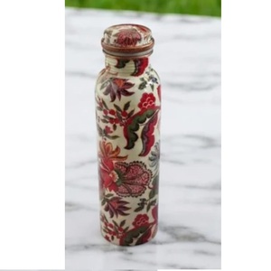 Kitchenware Fruits Juice Storage Enamel Printed <b>Copper</b> <b>Bottle</b> <b>Drinking</b> Juices Health Benefits <b>Copper</b> Water <b>Bottle</b> - Product Image 4