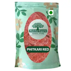 Tanaman merah Potash Alum merah Fitkari terpopuler Surkh Phitkari merah Alum herbal mentah kering melindungi kulit dari infeksi kesehatan kulit