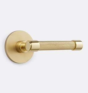 Manija de palanca de moda con privacidad de paso, de acero inoxidable bronce para puerta de hogar, herrajes de cerradura de puerta personalizables - Product Image 6