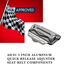Ajusteur de harnais de course à dégagement rapide en aluminium anodisé brillant de 3 pouces, norme FIA 8853 2016, matériel de ceinture de sécurité, fabriqué à Taïwan, logo personnalisé - Product Image 1