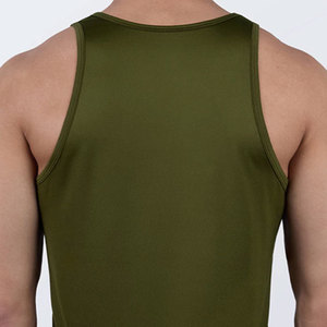 Men's 180g Heavyweight Summer Fashionable Knitted Breathable Quick Dry Longline Vintage Tank Top <b>Running</b> <b>Vest</b> Outdoor Top 100% - Product Image 4