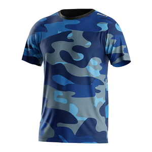 Camiseta de Camuflaje Ligera, Nueva Llegada, Buen Precio, Camiseta Casual para Hombre, Logotipo Personalizado Serigrafiado, Transpirable, 100% Algodón - Product Image 1