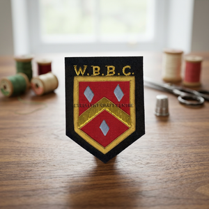 High Quality Custom Embroidered Lace Badge with Anchor and Laurel Wreath <b>Sew</b>-On Fabric Patch for Uniform Garment - Product Image 3