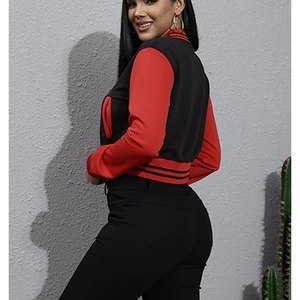 Custom Womens Cropped Letterman Varsity Jacket Manufacturer Wholesale USA - Product Image 5