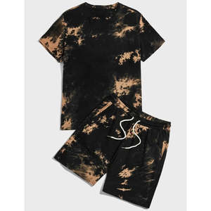 Ensemble T-shirt et Short d'été 2025 pour Homme, Personnalisé et Imprimé, 2 Pièces en Coton - Product Image 3