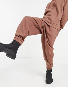 Conjunto Deportivo para Hombre con Capucha, Color Marrón, Pantalones Largos de Algodón, Corte Holgado, con Bolsillos Laterales, para Otoño - Product Image 4