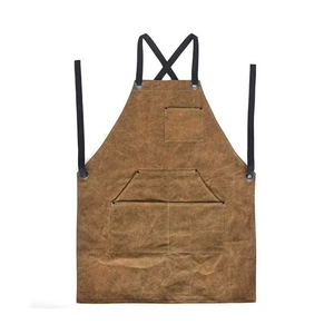 Genuine Leather Quick Dry Apron/Custom Logo Wholesale Cheap Prices Adjustable 100% Leather Manufacture Apron - Product Image 1