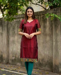 Most Beautiful Indian Casual and Office Daily Wear Satin Material Fancy <b>Kurtis</b> with Digital Print Simple <b>Kurtis</b> Collections - Product Image 1