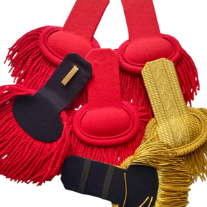 แผ่นปักไหล่แบบใหม่พร้อมพู่ทองสำหรับเครื่องแบบวงโยธวาทิต - Product Image 6