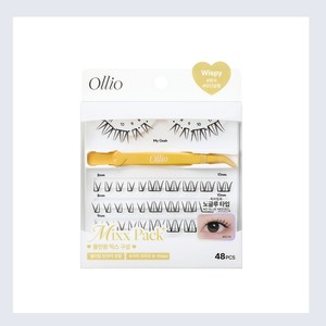 Cosméticos y productos Ollio No-Glue Eyelashes Mix Pack - Pestañas postizas de tira completa, efecto wispy, bulu mata palsu - Product Image 3