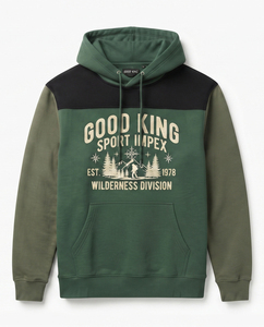Sudadera con Capucha para Hombre, Personalizable con Logotipo OEM, Invierno, Alta Calidad, 350g, Diseño Gráfico en Bloques de Color, Felpa, para Exteriores, Fabricación al por Mayor - Product Image 1