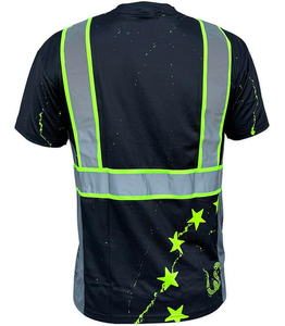 เสื้อทำงานแบบยูนิเซ็กซ์ สีเขียวลายพราง สะท้อนแสงได้ดี ผ้าฝ้าย ระบายอากาศ กันลม พิมพ์ลายแบบซับลิเมชั่น ชุดยูนิฟอร์มนิรภัย มีกระเป๋าเสื้อ - Product Image 6
