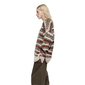 Pull en mohair pour femme, sweat-shirt à col rond moelleux, long, confortable, doux, pour l'hiver, tricot uni pour femme - Product Image 4