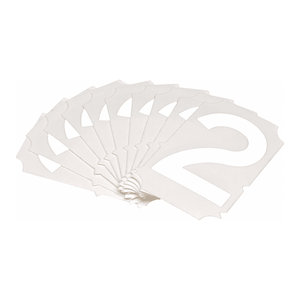 Brady 2-Inch White Gothic Self-Spacing <b>Letters</b> and Numbers Durable Self-<b>Adhesive</b> Stickers for Industrial Labeling - Product Image 3