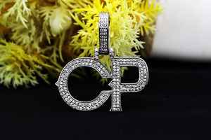 Colgante de Lujo con Diamante Moissanita VVS de Corte Brillante, Joyería Hip Hop con Letra Inicial, Plata de Ley 925 con Baño de Rodio - Product Image 5