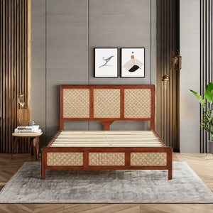Nouvelle arrivée de meilleure qualité 2024 Layton lit King Size en bois moderne ensemble de meubles de chambre à coucher Service boîte en carton fabricant du Vietnam - Product Image 1