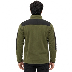High Collar Side Pockets Elastic Cuffs Men Puller <b>Fleece</b> <b>Zipper</b> Jacket Made With Soft Polar <b>Fleece</b> Fabric Full Front <b>Zipper</b> - Product Image 2