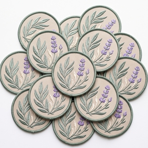 Patch brodé Heron rond, Badges Grue des marais, Applique Oiseau aquatique bleu pour vestes et casquettes, Vente en gros - Product Image 6