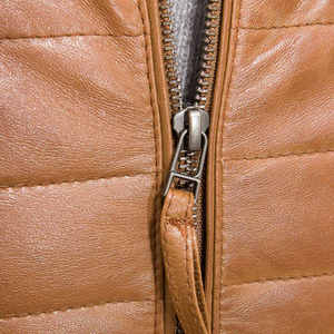 Top Quality Genuine <b>Leather</b> Sheep Skin High Street Fashion Puffer <b>Leather</b> <b>Jacket</b> for Winter Season <b>Long</b> Sleeve <b>Jacket</b> for Men - Product Image 5