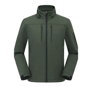 Chaqueta de Hombre Personalizada, Color Verde Oscuro, con Capucha, para Exteriores, Impermeable, Cortavientos, con Cierre y Bolsillos en el Pecho y las Mangas - Product Image 6