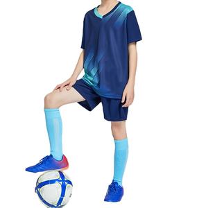 Kit d'équipe de football unisexe de qualité supérieure entièrement personnalisé, léger, respirant, anti-transpiration, séchage rapide, jersey 100% polyester - Product Image 1