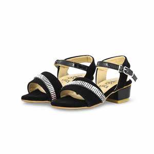 <b>Girls</b> <b>Heeled</b> <b>Sandal</b> KD9925 Black Formal Style - Product Image 3