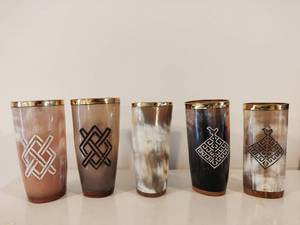 Verres en corne de buffle pour restaurants et hôtels – Meilleures ventes de verres naturels en corne de buffle et de bœuf - Product Image 3