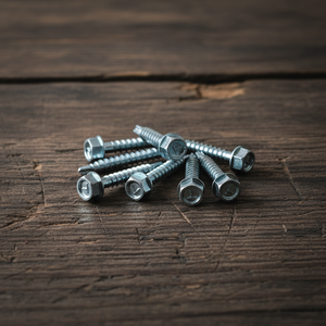 Tornillo Autorroscante/Autoperforante de Acero al Carbono Galvanizado con Cabeza Hexagonal Marca PDC, Clase 4.8, 6.8 Pulgadas, Rosca Gruesa - Product Image 1