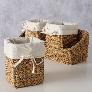 Ensemble de 4 paniers organisateurs en jonc de mer avec bacs amovibles, paniers de rangement faits à la main, vente en gros, écologiques, fabriqués au Vietnam - Product Image 4