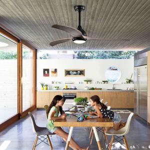 Ventilatore da soffitto per interni ed esterni da 52 pollici con motore silenzioso reversibile e telecomando W1592P176977 SKU - Product Image 4