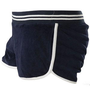 Pantalon décontracté vintage bleu marine pour femme en tissu Oxford extensible (Spandex/Coton), taille haute élastique, respirant, écologique et imperméable - Product Image 1