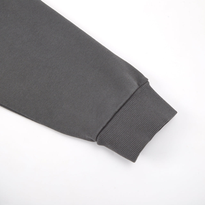 Sudadera con capucha unisex de corte regular, estampada, transpirable, con efecto desgastado por el sol, y pantalones de chándal acampanados con dobladillo sin rematar, estilo vintage streetwear, personalizado. - Product Image 3