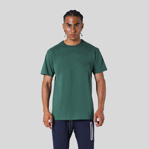 Camiseta Formal de Cuello Redondo para Hombre de Alta Calidad, Transpirable, 200 g/m², 100 % Algodón, Corte Regular, Manga Corta Deportiva - Product Image 5