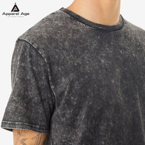 เสื้อยืดผู้ชายดีไซน์ล่าสุด แห้งเร็ว ผ้าฝ้าย 100% ล้างสีแบบแอซิด ใส่สบาย ทรงหลวม คุณภาพสูง - Product Image 5