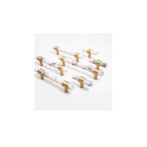 Resin Acrylic Brass Furniture <b>Pulls</b> Handles Long Handle for Bathroom Kitchen <b>Drawer</b> Cabinet Wardrobe Door Handle Best Selling - Product Image 1